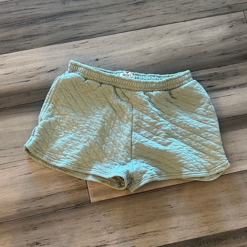 Roxy Women's Quilted Aqua Shorts